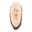 ELLWOOD RUNDAM Oval wooden board with bark