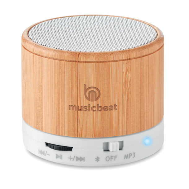 ROUND BAMBOO Round Bamboo Bluetooth speaker