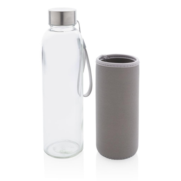  Glass bottle with neoprene sleeve