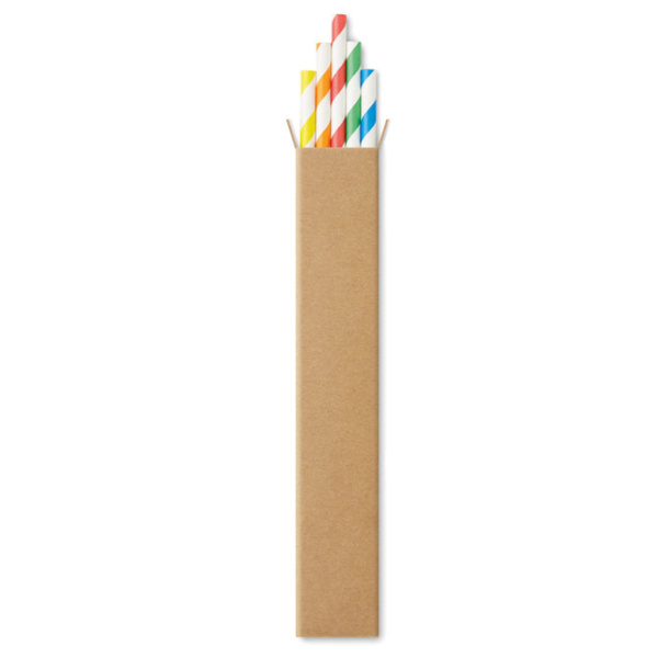 PAPER STRAW 10 paper straws in Kraft box