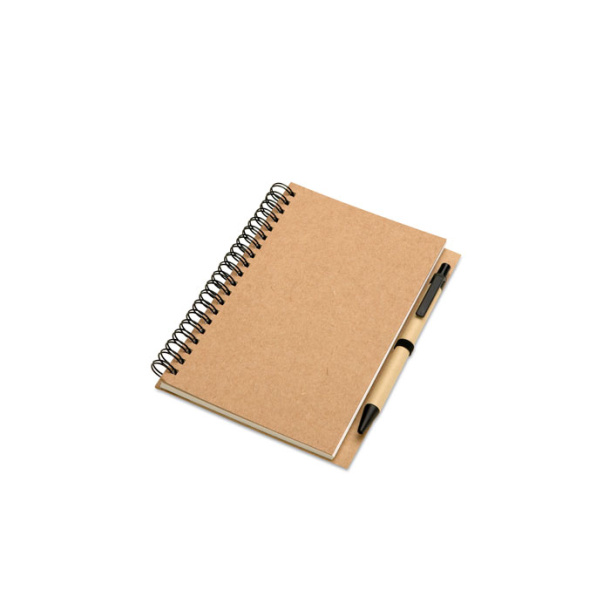 BLOQUERO Recycled notebook and ball pen