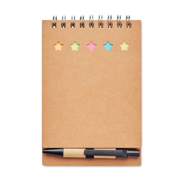 MULTIBOOK Notebook with pen sticky notes