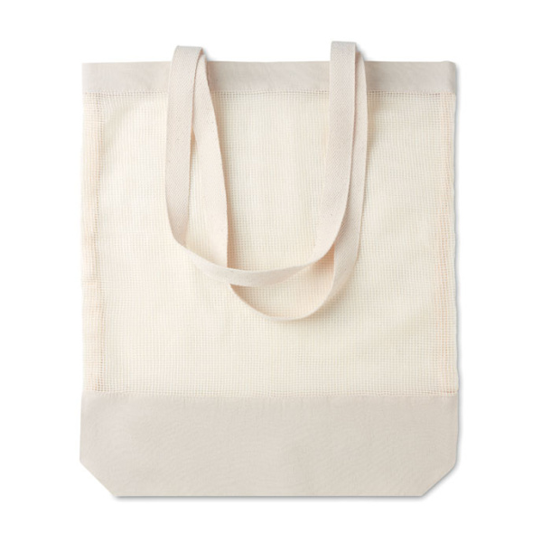 MESH BAG Mesh cotton shopping bag, 170 g/m2