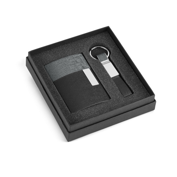 TRAVOLTA Card holder and keychain set