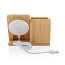  Calgary bamboo 5W wireless charger with pen holder