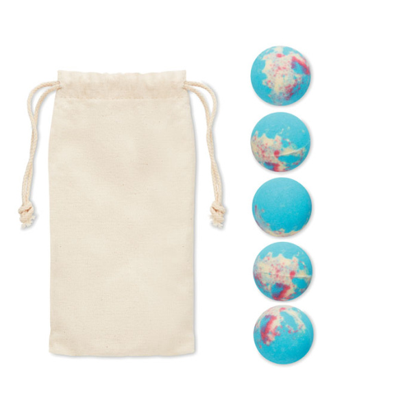 EXPLOTE bath bombs in cotton pouch