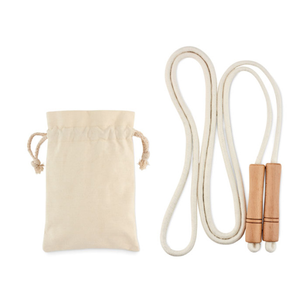 JUMP jumping rope in cotton pouch