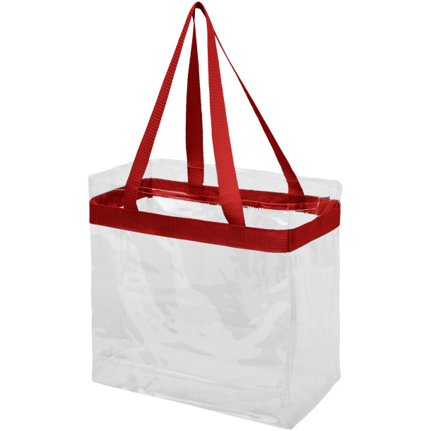 Transparent pvc outlet tote bag