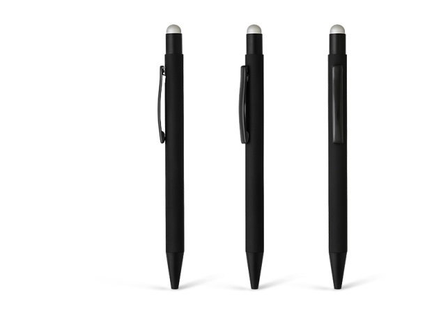 TITANIUM BLACK Metal `touch` ball pen