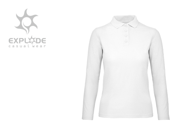 UNA LSL Women´s long sleeve single jersey polo shirt