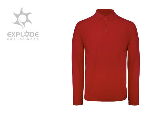 UNO LSL men’s long sleeve jersey polo shirt - EXPLODE