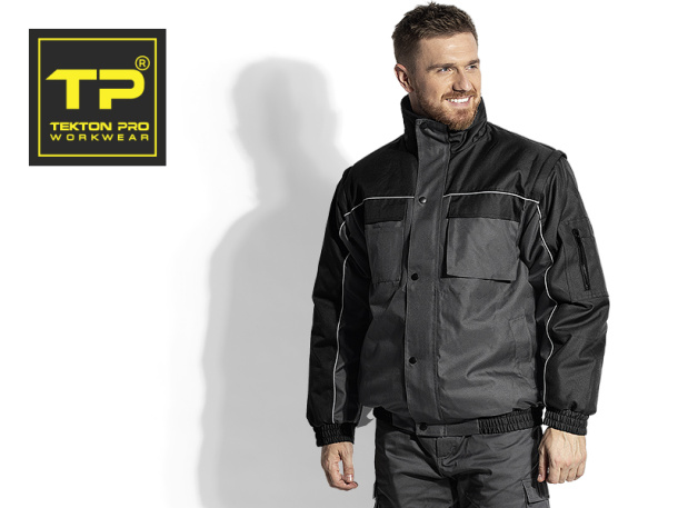 SHIFT duo color workwear jacket with detachable sleeves - TEKTON PRO