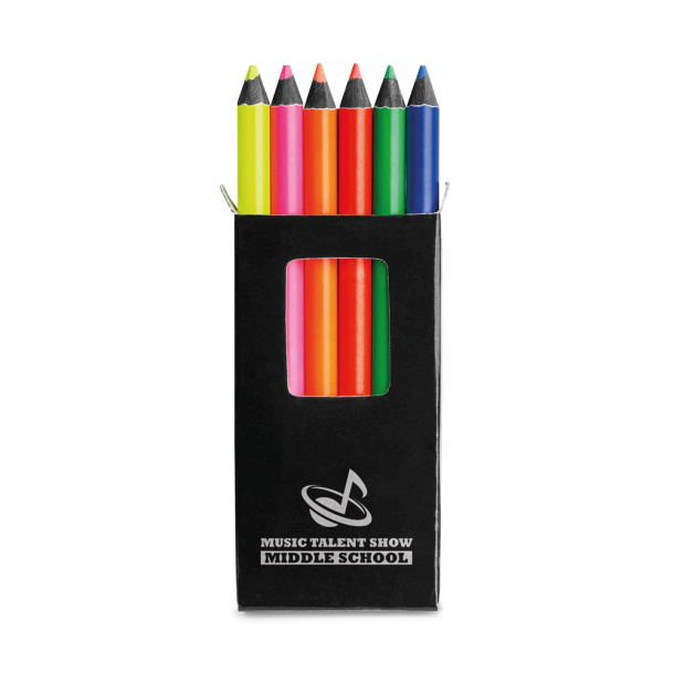 MEMLING Pencil box with 6 coloured pencils