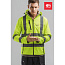 ZAGREB WORK High-visibility softshell jacket for men, with removable hood