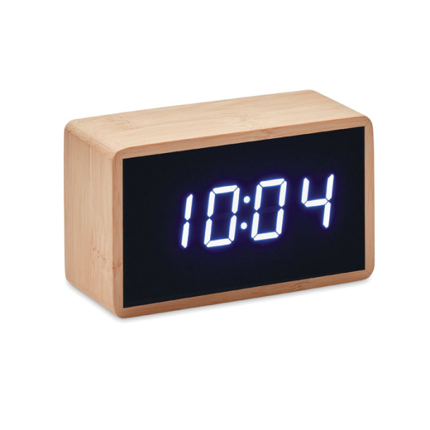 MIRI CLOCK LED alarm clock bamboo casing