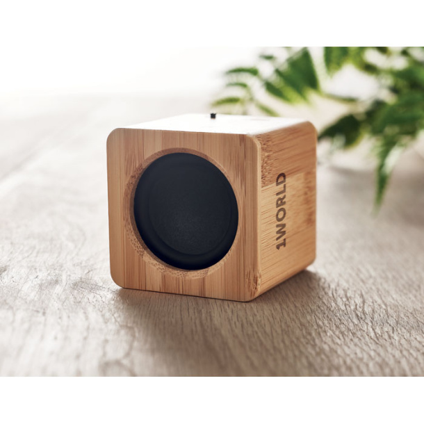 AUDIO 3W wireless bamboo speaker