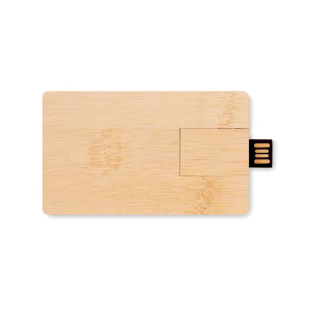 CREDITCARD PLUS 16GB USB u kućištu od bambusa