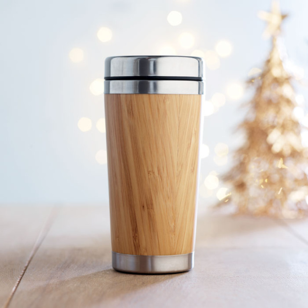 RODEODRIVE+ Bamboo double wall travel cup