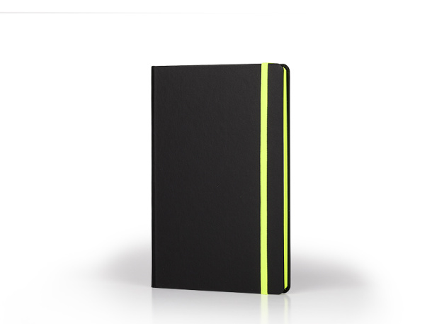 FLUX EDGE A5 notebook with elastic band and colored paper edges