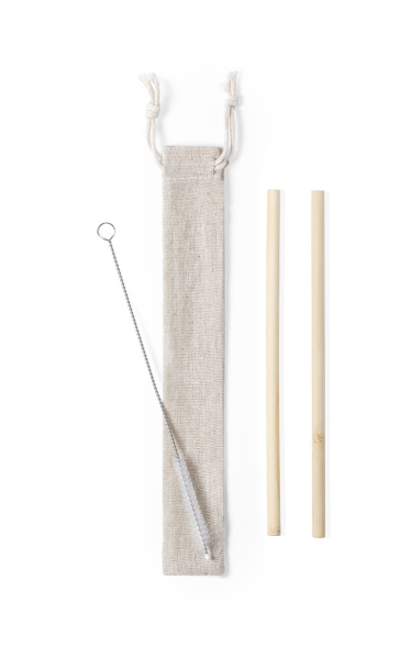 Piltu bamboo straw set
