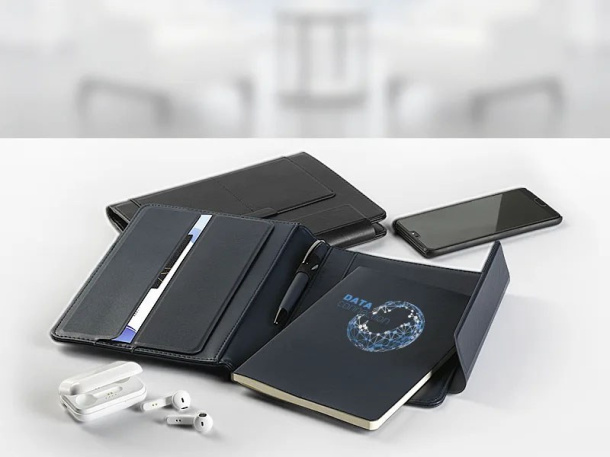 ALCANTARA A5 notebook with portfolio case - PRO BOOK