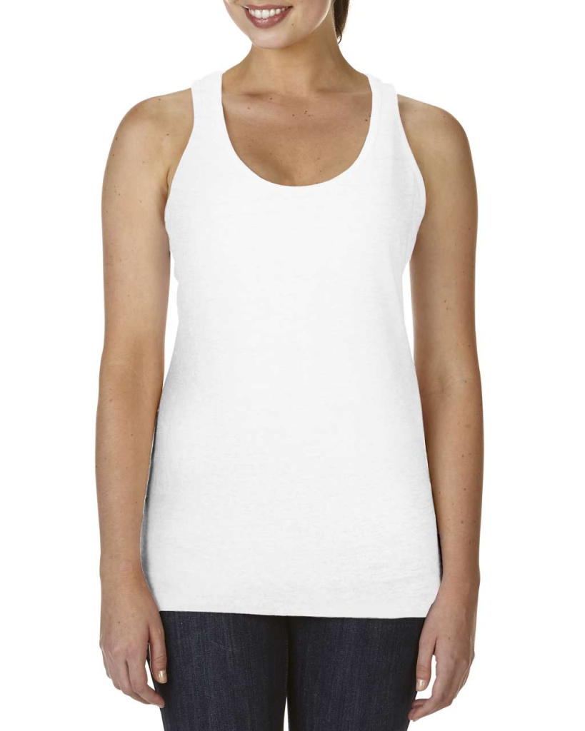 Ladies lightweight racerback tank top comfort colors ccl4260wh