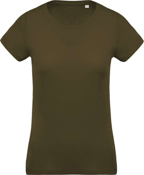  Ženska majica kratkih rukava od organskog pamuka s okruglim ovratnikom - Kariban