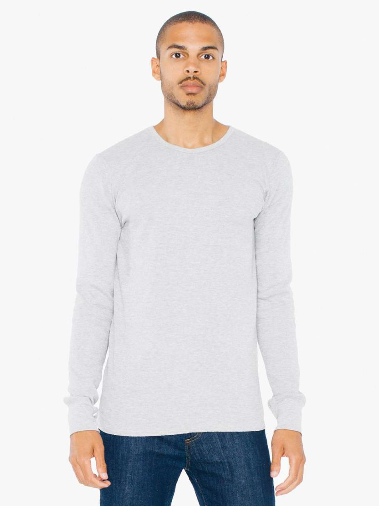 Unisex baby thermal long sleeve t shirt american apparel aat407tf xl Promoshop