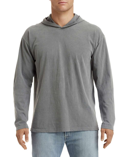 Comfort colors long sale sleeve hooded tee