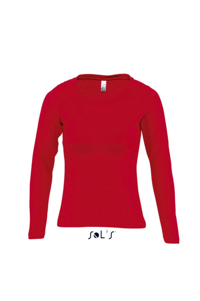  SOL'S MAJESTIC - WOMEN'S ROUND COLLAR LONG SLEEVE T-SHIRT - SOL'S