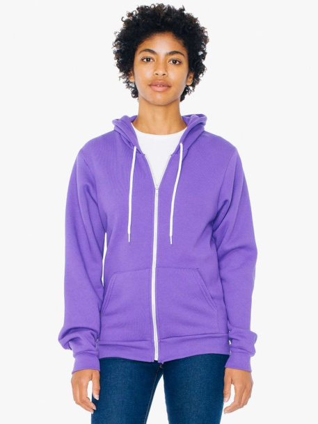 Unisex flex fleece zip hoodie american apparel aaf497wh xxs Promoshop