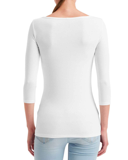  Ženska rastezljiva majica s 3/4 rukavima - 146 g/m² - Anvil