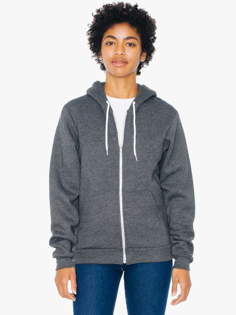 American apparel unisex flex fleece zip hoodie sale
