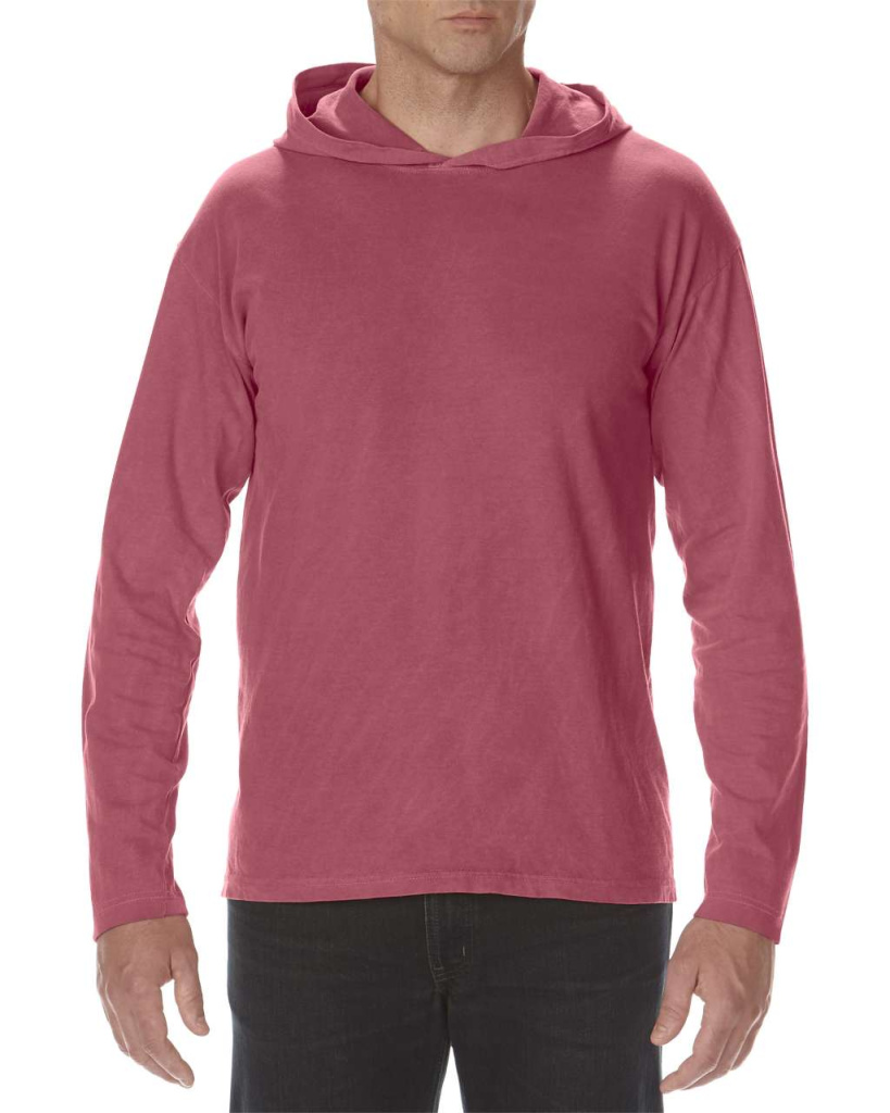 Comfort colors long sleeve hooded deals tee