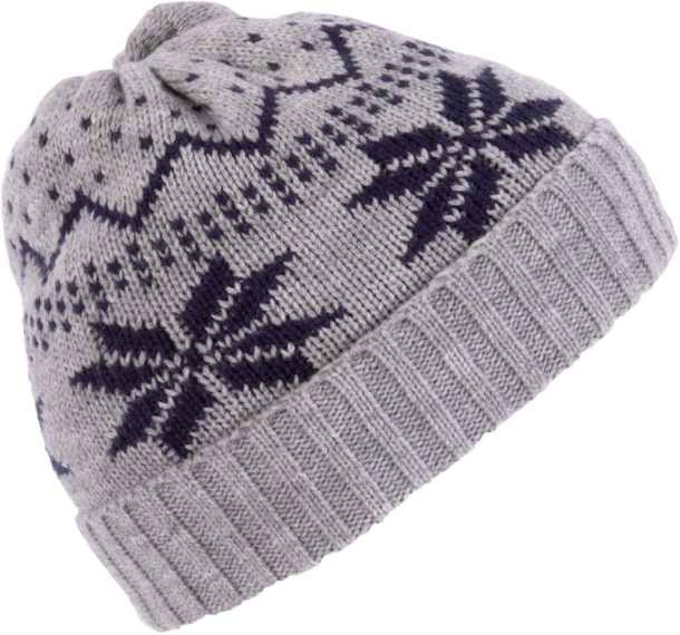  BEANIE WITH CHRISTMAS DESIGN - K-UP