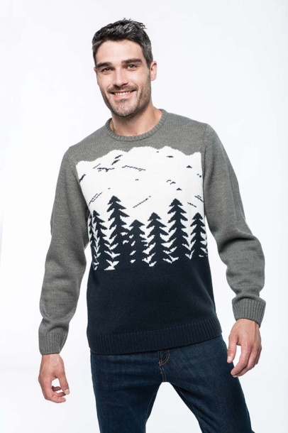  Džemper s motivom šume - Kariban