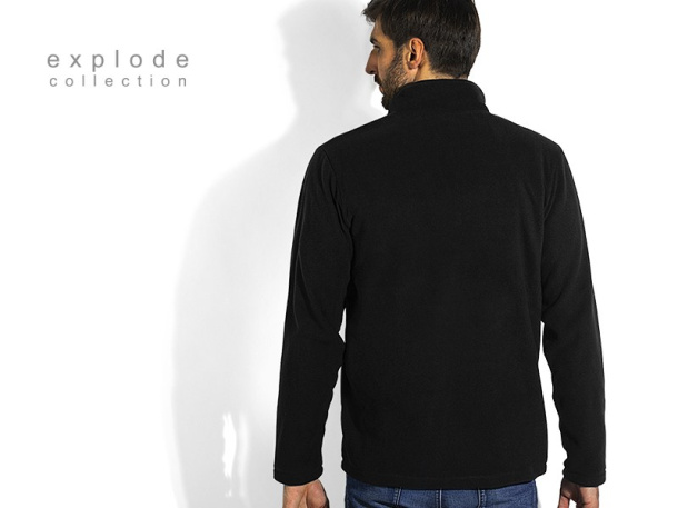 GLECHER ZIP half-zip polar fleece sweatshirt - EXPLODE