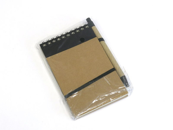 ORGANIC recycled paper notebook with recycled pen
