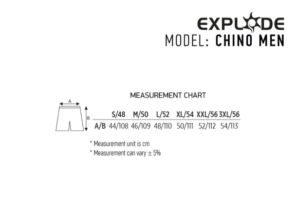CHINO MEN men's pants - EXPLODE