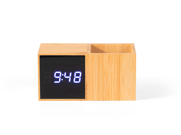 GRID LCD clock with pen holder
