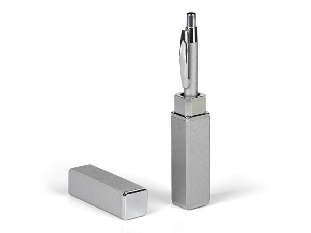 MARBLE Metalna kemijska olovka u metalnoj poklon kutiji