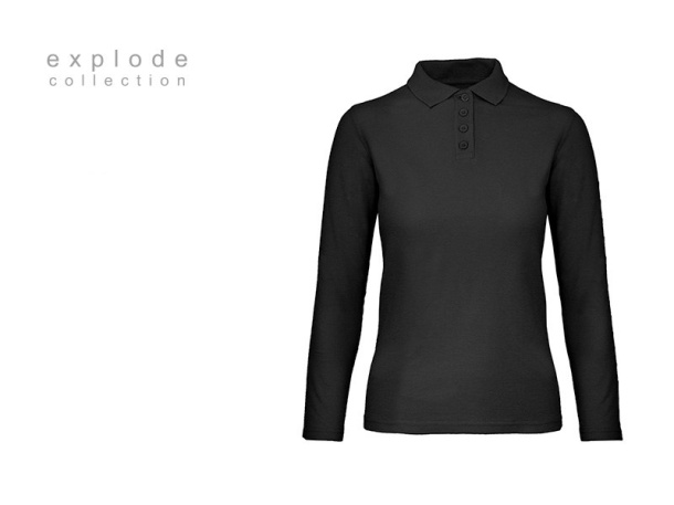 UNA LSL women’s long sleeve jersey polo shirt - EXPLODE