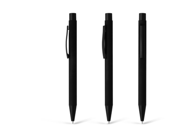TITANIUM JET BLACK Metalna kemijska olovka, soft touch