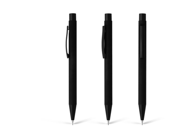 TITANIUM JET BLACK M Metal mechanical pencil, soft touch