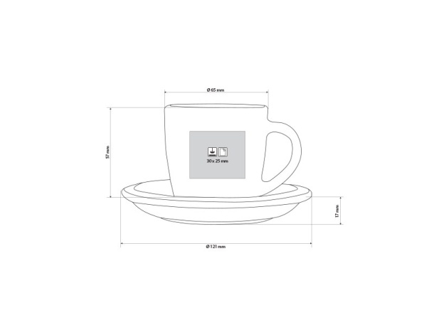 MOMENTO MINI cup and saucer - CASTELLI