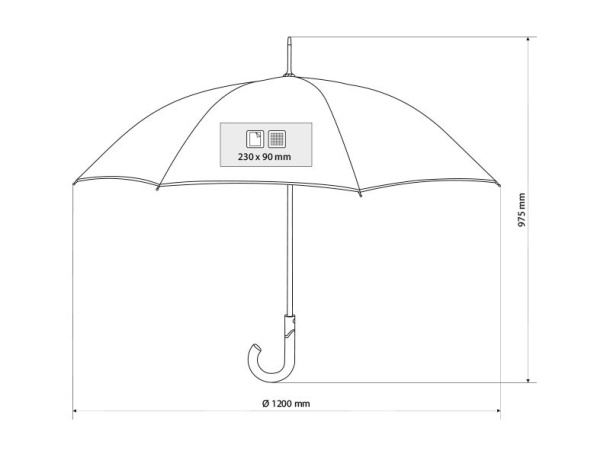 PANAMERA umbrella with automatic opening - CASTELLI