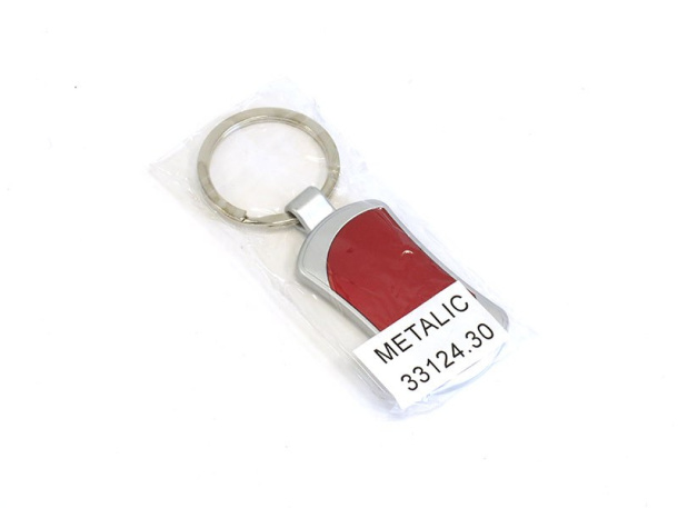 METALIC plastic key holder with plate