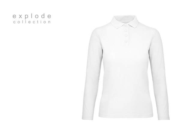 UNA LSL Women´s long sleeve single jersey polo shirt