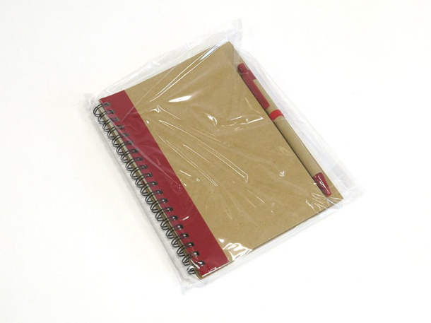 VERDE biodegradable notebook with biodegradable ball pen