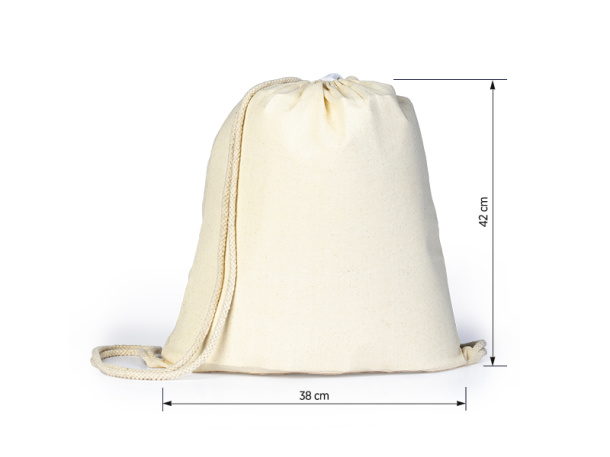 MELON 105 Cotton drawstring bag, 105 g/m2 - BRUNO
